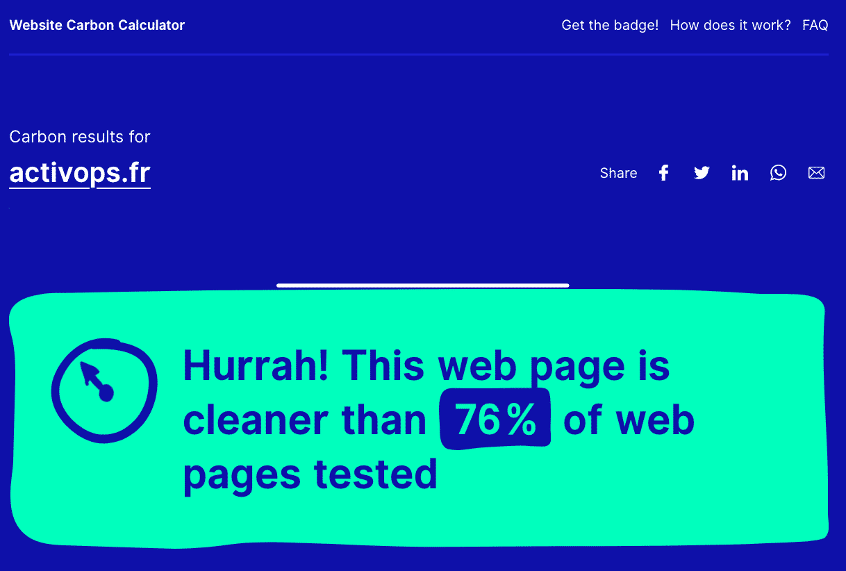 site web écoresponsable