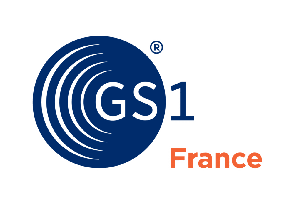 Logo GS1 France fond bleu marine - Partenaire Activops